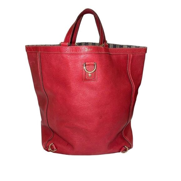 Gucci dark red d-ring large Abbey tote bag - Picture 9 of 16
